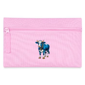 Cow Cool Kawaii Cartoon Character Clipart - Pencil Case - pink - Front