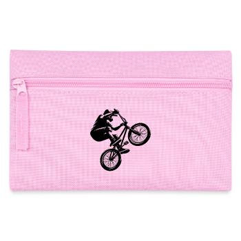 BMX Fahrer Sprung Stunt Fahrrad Style - Federtasche - Rosa - Vorne