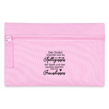Spass Freude Lachen Freundinnen - Federtasche - Rosa - Vorne