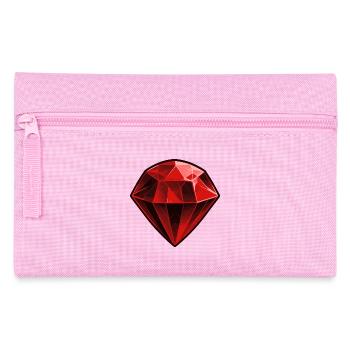 Precious Red Ruby Gemstone - Pencil Case - pink - Front