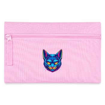 Javanische Katzenrasse Cartoon Kawaii Tier Haustier - Federtasche - Rosa - Vorne