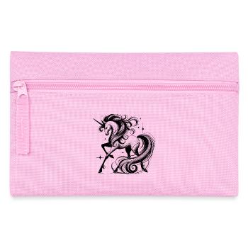 Raffinierte Einhorn-Silhouette - Federtasche - Rosa - Vorne