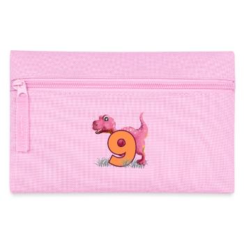 Nr.9 Dino - Federtasche - Rosa - Vorne