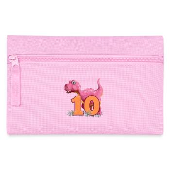 Nr.10 Dino - Federtasche - Rosa - Vorne