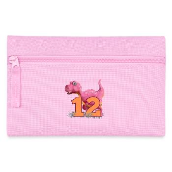 Nr.12 Dino - Federtasche - Rosa - Vorne