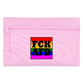 Fck afd - Pencil Case - pink - Front