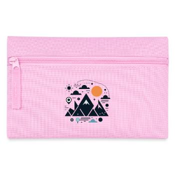 Mountains - Pencil Case - pink - Front