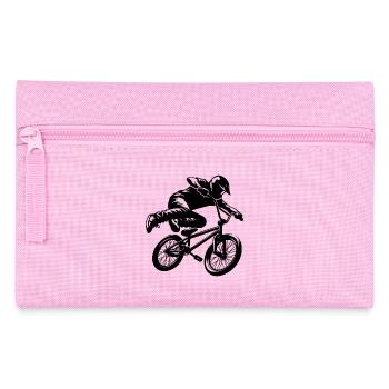 BMX Stunt Freestyle Rider Jump Design - Trousse - rose - Devant