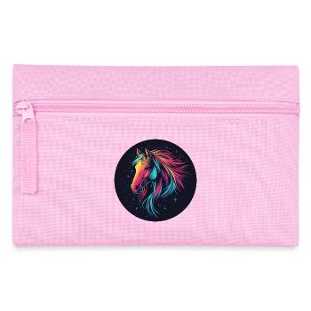 Ponies and horses are my friends - Pencil Case - pink - Front