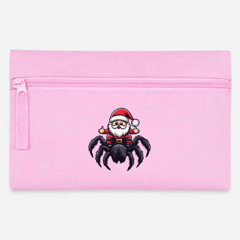 Tarantula Weihnachtsmann Cartoon - Federtasche - Rosa