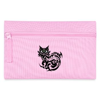Chat mystique tribal - Trousse - rose - Devant