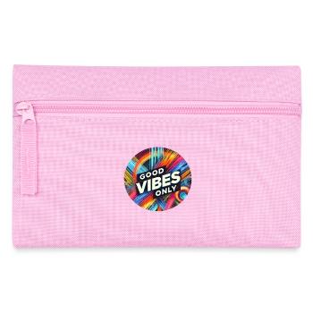 Nur gute Vibes - Federtasche - Rosa - Vorne