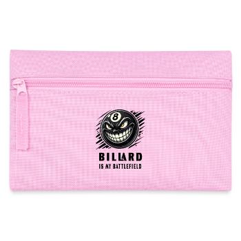 Le billard est mon champ de bataille - Trousse - rose - Devant