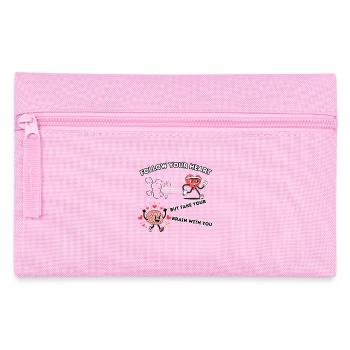 Follow your Heart - Federtasche - Rosa - Vorne