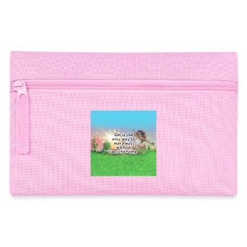Art as Escape Inspirational Design - Pencil Case - pink - Front