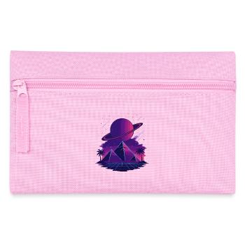 Cosmic Vaporwave Pyramids - Federtasche - Rosa - Vorne