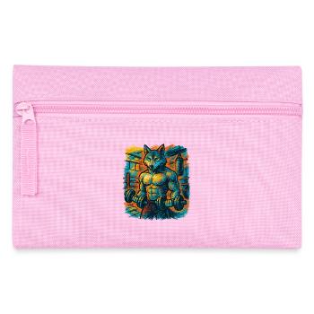 Wolfsstarke Gymkraft - Federtasche - Rosa - Vorne