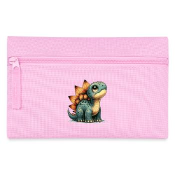 Stegosaurus Baby Dino Babydino Dinobaby Gift - Pencil Case - pink - Front