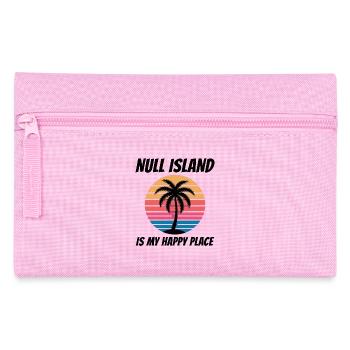 Null Island Geolocation GIS Cartography Humor - Pencil Case - pink - Front