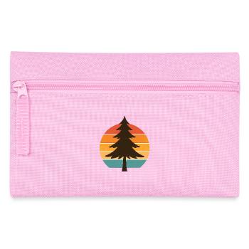Into the Pines – Retro Forest Vibes - Federtasche - Rosa - Vorne