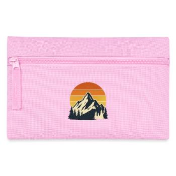 Golden Peaks – Vintage Sunset Escape - Federtasche - Rosa - Vorne
