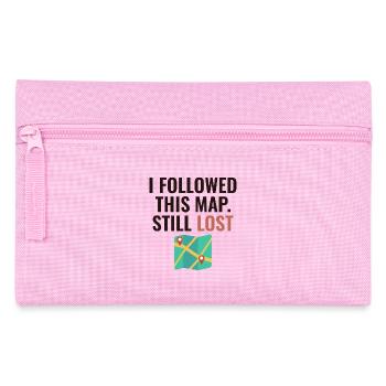 I Followed This Map Still Lost Funny GIS - Pencil Case - pink - Front