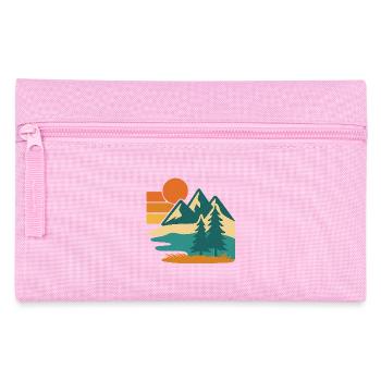 Wild Pines – Retro Forest Vibes - Federtasche - Rosa - Vorne
