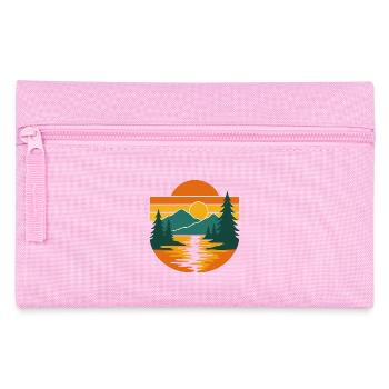 Silent Valley – Retro Wilderness Calm - Federtasche - Rosa - Vorne
