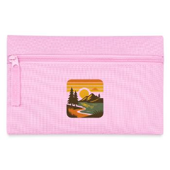 Golden Escape – Retro Nature Mood - Federtasche - Rosa - Vorne