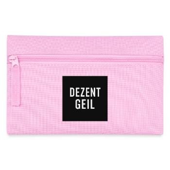 Discreetly cool slogan design - Pencil Case - pink - Front