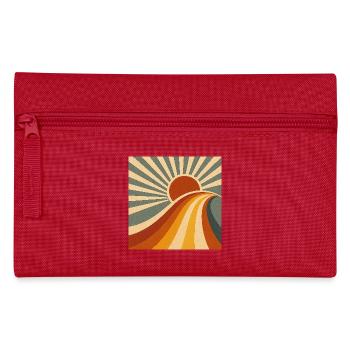 Sonnenpfad ins Retro-Land - Federtasche - Rot - Vorne