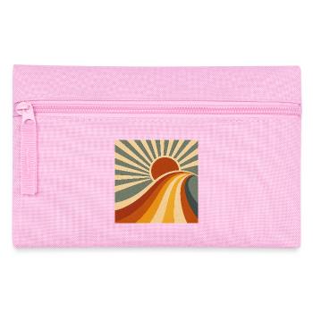 Sonnenpfad ins Retro-Land - Federtasche - Rosa - Vorne