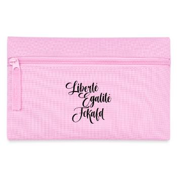 Liberté Egalité FuckAfD Fck AFD - Trousse - rose - Devant