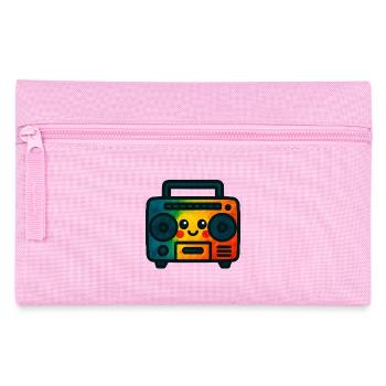 WPAP Polygon Jouet de style Kawaii Cassette Deck - Trousse - rose - Devant