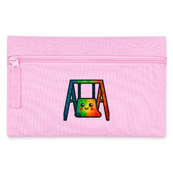 WPAP Polygon Kawaii Style Baby Toy Swing - Pencil Case - pink - Front