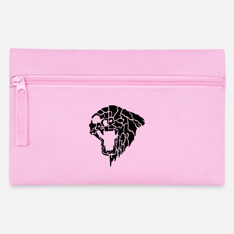 Tribal bear - Pencil Case - pink