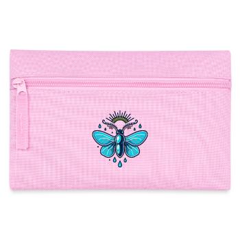 Glow Moth with Sky Glow - Pencil Case - pink - Front