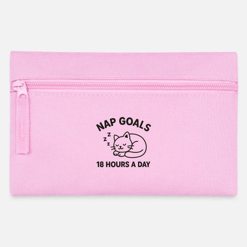 Nap Goals - Pencil Case - pink