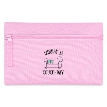 Sonntag ist Couch-Tag Design - Federtasche - Rosa - Vorne