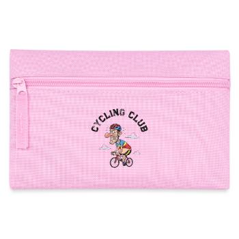 Humorvolles mürrisches Radfahren T-Shirt - Federtasche - Rosa - Vorne