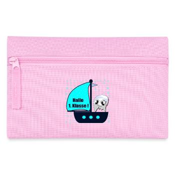 School Enrollment School Child Boat First Class Ghosts - Pencil Case - pink - Front