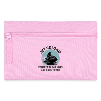 Lustiger Jetski Papa Pferdestärken - Federtasche - Rosa - Vorne