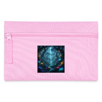 Glowing enchanted forest in the dark - Pencil Case - pink - Front