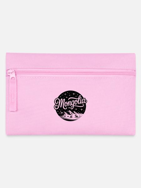 Mongolei - Souvenir-Design - Federtasche - Rosa