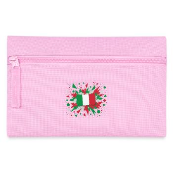 Impression d’art drapeau italien - Trousse - rose - Devant