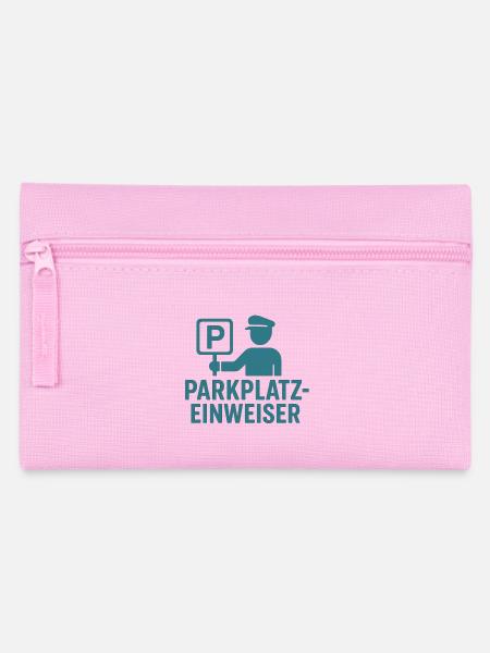 Parkplatzeinweiser Design - Federtasche - Rosa
