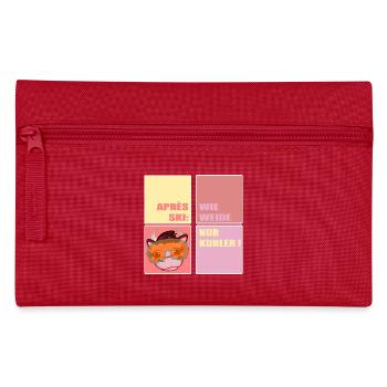 APRÈS-SKI SKI VACHE DRÔLE - Trousse - rouge - Devant