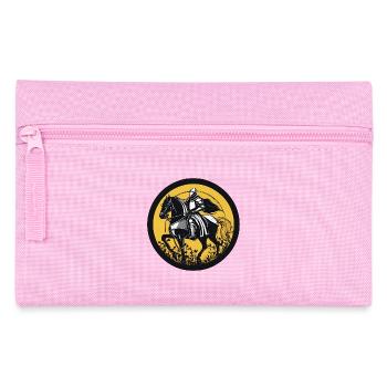 Ritter auf Pferd mit Mondhintergrund - Federtasche - Rosa - Vorne
