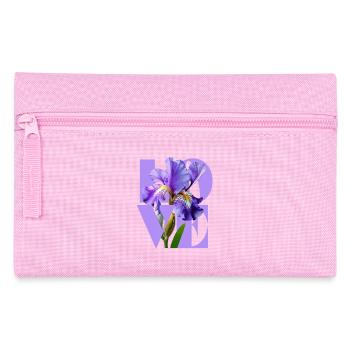 Élégant Iris Violet Design Floral - Trousse - rose - Devant
