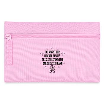 Abschied Kollege Geschenk Büro - Federtasche - Rosa - Vorne